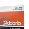 Комплект струн для резонаторной гитары 16-56 D'Addario EFT13