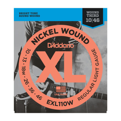 D'Addario EXL110W Набор 6 струн для электрогитары