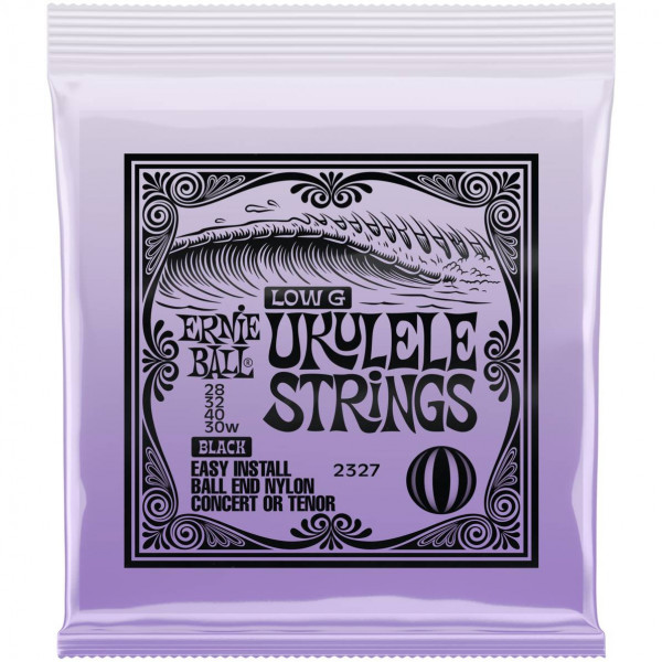 ERNIE BALL 2327 Ball end Black Nylon Wound G - Струны для укулеле