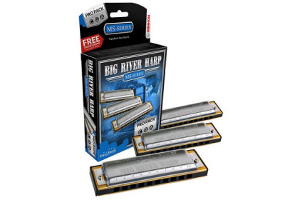 Губная гармошка диатоническая HOHNER M5900XP Big River Harp ProPack набор 3шт