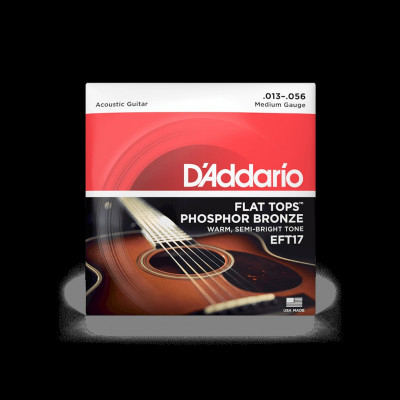 Комплект струн для акустической гитары 13-56 D'Addario EFT17