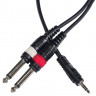 ROCKDALE XC-002-3M готовый компонентный кабель, разъёмы stereo mini jack папа x 2 mono jack папа длина 3 м