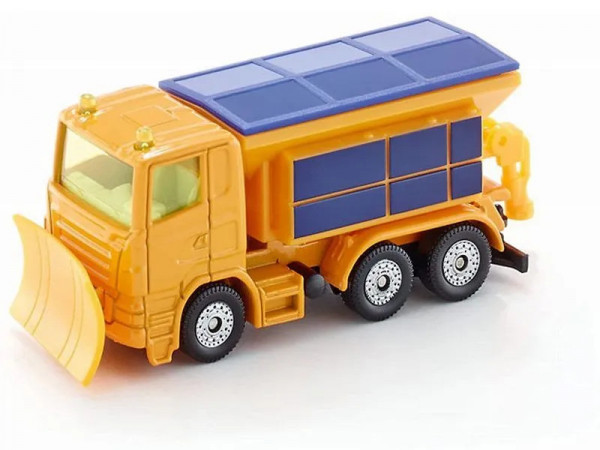 Снегоуборщик Siku 1309 1/55, 8.7 см, желтый/синий