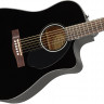 FENDER CD-60SCE Dread Black WN электроакустическая гитара