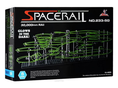 Конструктор динамический Spacerail 233-5G, 30м (Level 5), светящиеся рельсы