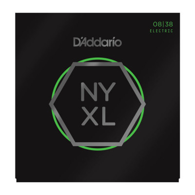 Струны для электрогитары D'ADDARIO NYXL0838 толщина 8-38, Superlight