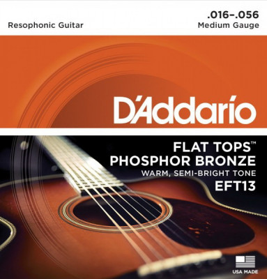 D'ADDARIO EFT13 Medium 16-56 струны для резонаторной гитары