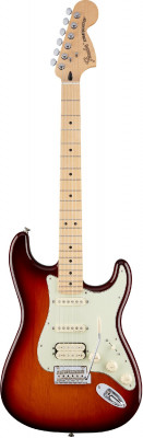 FENDER FENDER DELUXE STRAT HSS MN Tobacco Burst электрогитара с чехлом