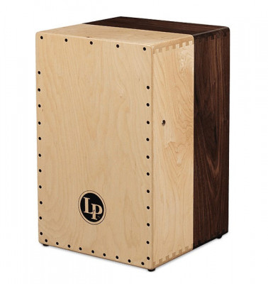 LP LP1422 Cajon Americana 2- Voice Wire Solid Black Walnut & Solid Hard Maple кахон