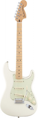 FENDER DELUXE ROADHOUSE STRAT MN Olympic White электрогитара с чехлом