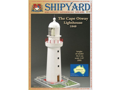 Сборная картонная модель Shipyard маяк Cape Otway Lighthouse (№57), 1/87