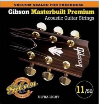 GIBSON SAG-MB11 MASTERBUILT PHOSPHOR BR .011-.052 струны для акустической гитары