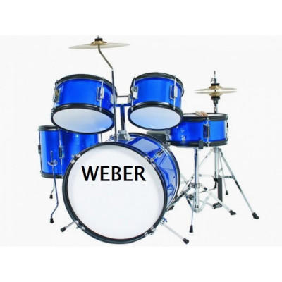 Weber BabyKit Light Blue/Green детская ударная установка (полная)