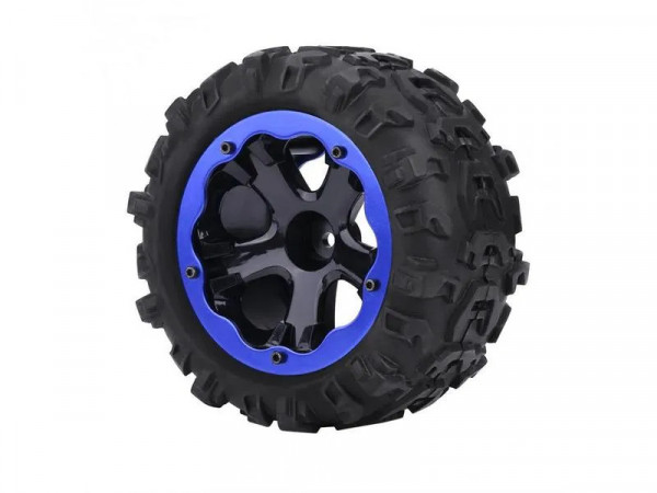 Колесо в сборе для Remo Hobby RH8035/36 (левое синее), 1шт.