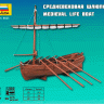 Сборная модель ZVEZDA Средневековая шлюпка, 1/72