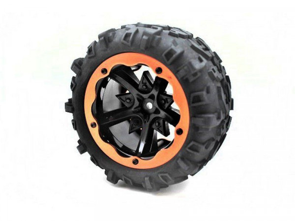 Колесо в сборе для Remo Hobby RH8035/36 (правое красное), 1шт.