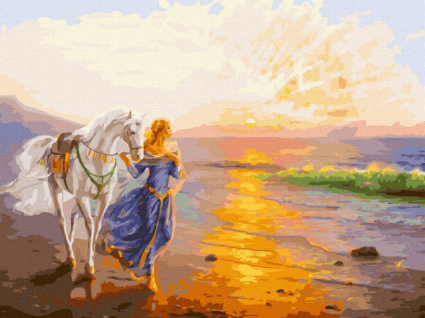 Картина по номерам с цветной схемой 40х50 ДАНДОРФ О. ЗНАМЕНИЕ (37 цветов)