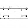 Involight LED RX350 - LED световой эффект, 4 линзы, 256 шт. RGBWY, звук. актив., DMX-512