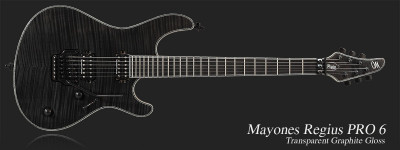 MAYONES Regius 6М Transparent Graphite электрогитара