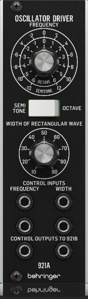 Модульный синтезатор BEHRINGER 921A OSCILLATOR DRIVER регулятора частоты октавных и полутоновых частот