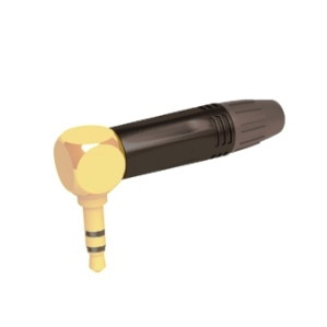 Кабельный разъем Seetronic MTP3RC-BG угловой Jack 3.5мм TRS