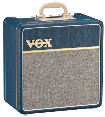 VOX AC4C1 BLUE ламповый гитарный мини комбоусилитель, 4 Вт, синий винил