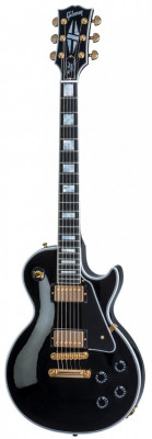 Gibson CUSTOM LES PAUL CUSTOM EBONY LIMITED RUN электрогитара с кейсом