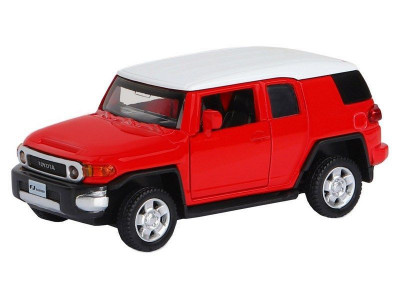 Машина "АВТОПАНОРАМА" Toyota FJ Cruiser, красный, 1/43, инерция, в/к 17,5*12,5*6,5 см