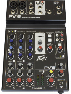 МИКШЕРНЫЙ ПУЛЬТ PEAVEY PV 6