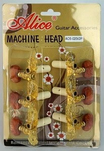Колки на планке для классической гитары ALICE AOS-020V2P
