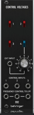 Модульный синтезатор BEHRINGER 992 CONTROL VOLTAGES двойной фильтра онибающей с LFO с 5 формами волны