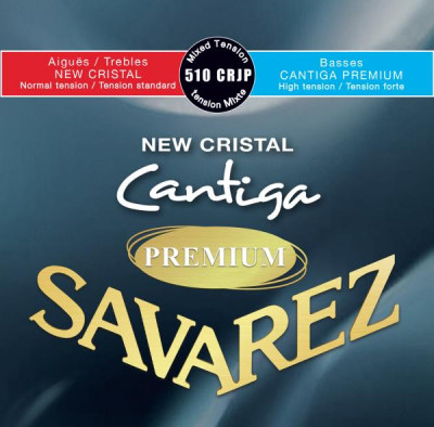 SAVAREZ 510 CRJP NEW CRISTAL CANTIGA PREMIUM струны для классических гитар (29-33-41-30-36-44) смешанного натяжения