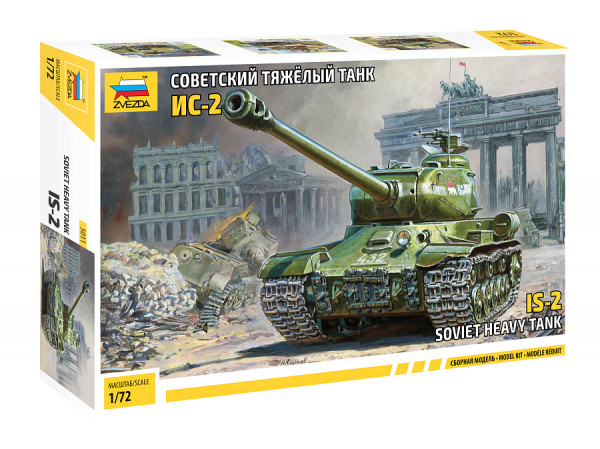 Советский танк ИС-2 (без клея) 1/72