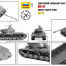 Советский танк ИС-2 (без клея) 1/72