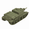 Советская самоходная артиллерийская установка Су-122 1/100