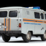Сборная модель ZVEZDA УАЗ-3909 "Буханка" Аварийно-спасательная служба, 1/43