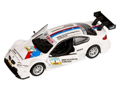 Машина "АВТОПАНОРАМА" BMW M3 DTM, 1/42, белый, инерция, откр. двери, в/к 17,5*12,5*6,5 см