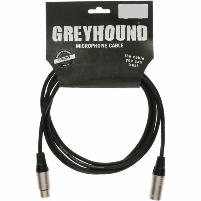 KLOTZ GRG1FM05.0 GREYHOUND готовый микрофонный кабель, никелированные разъемы Klotz XLR мама XLR папа, длина 5 м