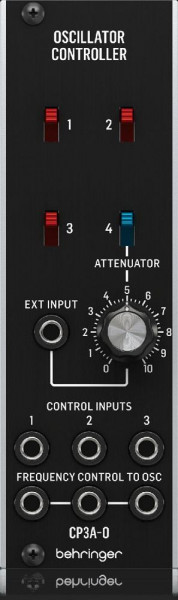 Модульный синтезатор BEHRINGER CP3A-O OSCILLATOR CONTROLLER контроля напряжения осциляторов, 3 входа