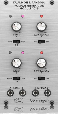 Модульный синтезатор BEHRINGER DUAL NOISE / RANDOM VOLTAGE GENERATOR MODULE 1016 двойной нойз-генератора Series 2500