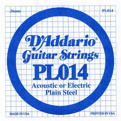 D'ADDARIO PL014 одиночная струна для акустической и электрогитары