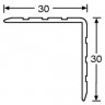 ADAM HALL 6105 - профиль алюминиевый 30х30 мм, угловой. Длина 4м (цена за 1 м)