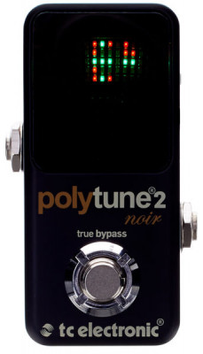 TC ELECTRONIC POLYTUNE 2 NOIR педальный тюнер в уменьшенном корпусе, цвет чёрный