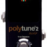 TC ELECTRONIC POLYTUNE 2 NOIR педальный тюнер в уменьшенном корпусе, цвет чёрный