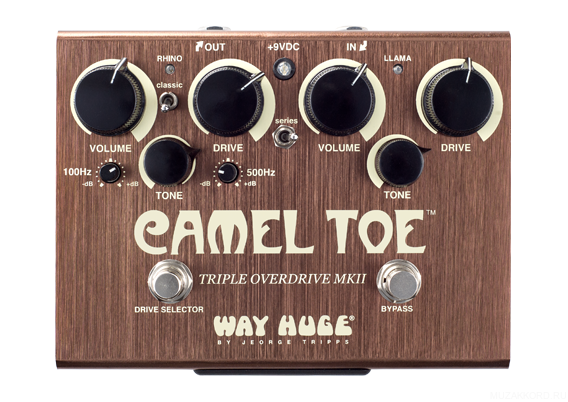 DUNLOP WHE209 Camel Toe Triple Overdrive MkII эффект гитарный сдвоенный овердрайв