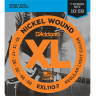 Струны для 7-струнной электрогитары D'ADDARIO EXL110-7 Regular Light никель 10-59