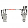 GIBRALTAR 4711ST-DB Strap-drive Double Pedal кардан для бочки с кевларовыми ремнями, двойные бойки