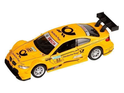 Машина "АВТОПАНОРАМА" BMW M3 DTM, желтый, 1/42, инерция, в/к 17,5*12,5*6,5 см