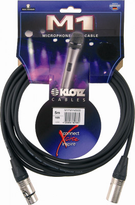 KLOTZ M1FM1N1000 готовый микрофонный кабель MY206, длина 10м, XLR/F Neutrik, металл - XLR/M Neutrik, металл