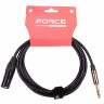 Аудио кабель FORCE FLC-13/2 стерео джек, 1/4 XLR (M) папа, 2 м